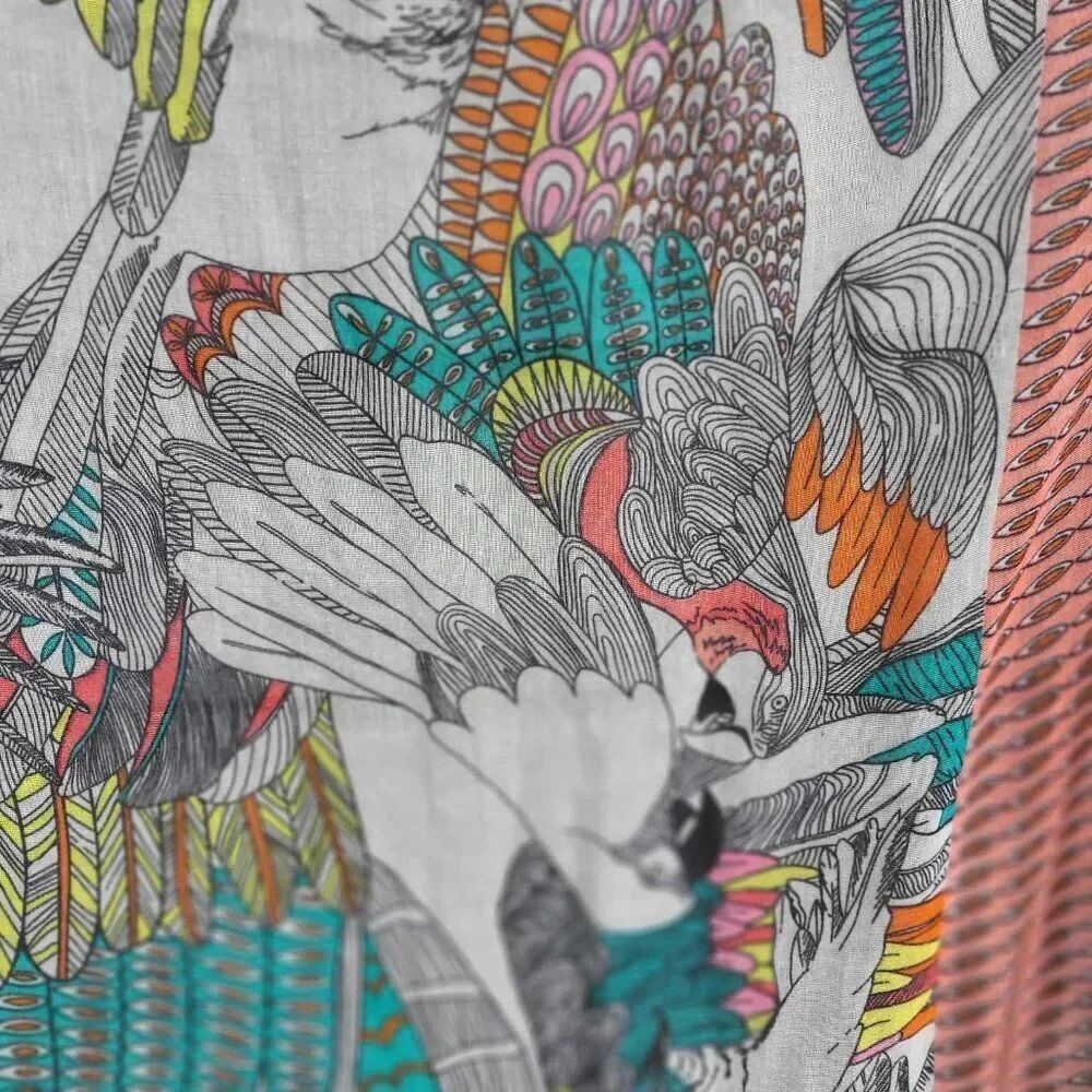 Target Parrot Print Polyester Large Scarf - Picture 7 of 9